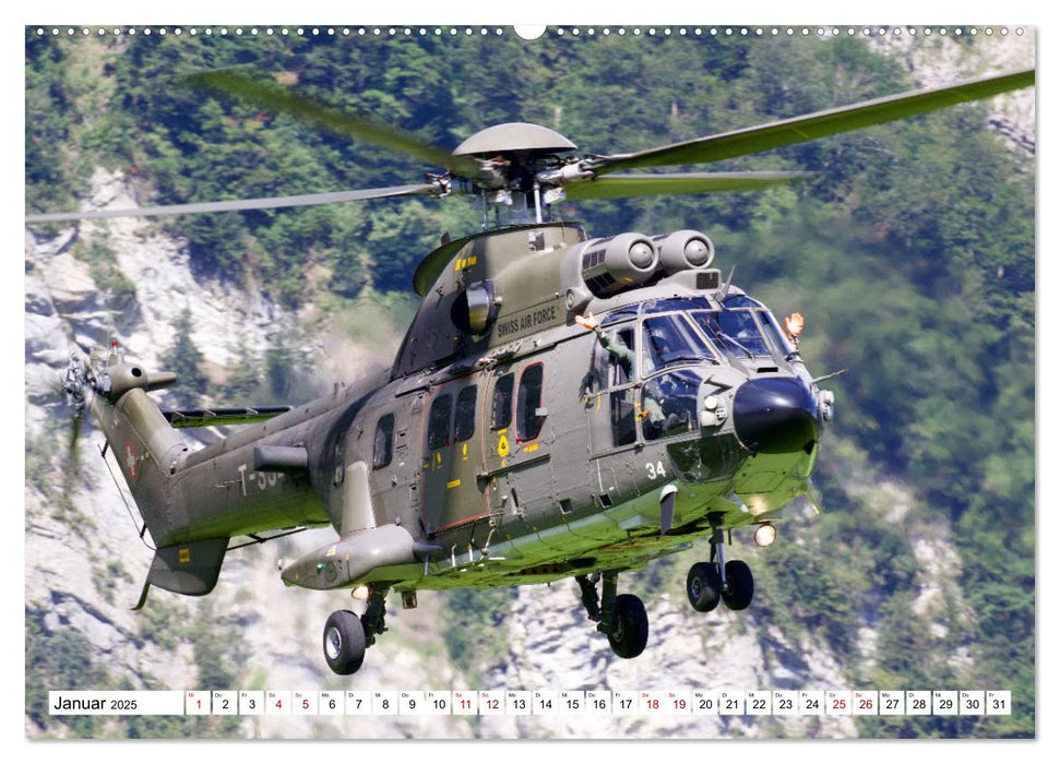 Hubschrauber in Action (CALVENDO Premium Wandkalender 2025)