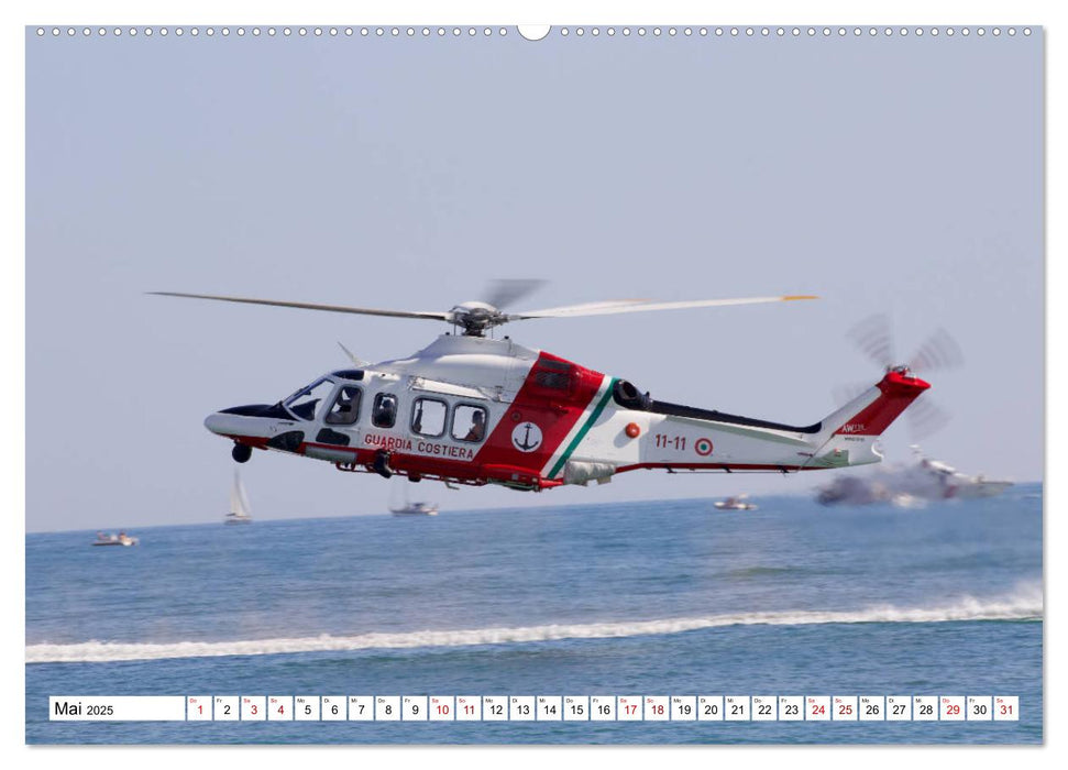 Hubschrauber in Action (CALVENDO Premium Wandkalender 2025)