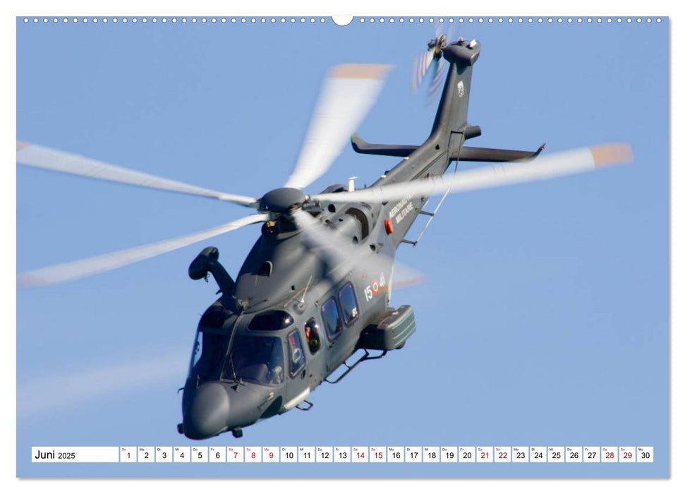 Hubschrauber in Action (CALVENDO Premium Wandkalender 2025)