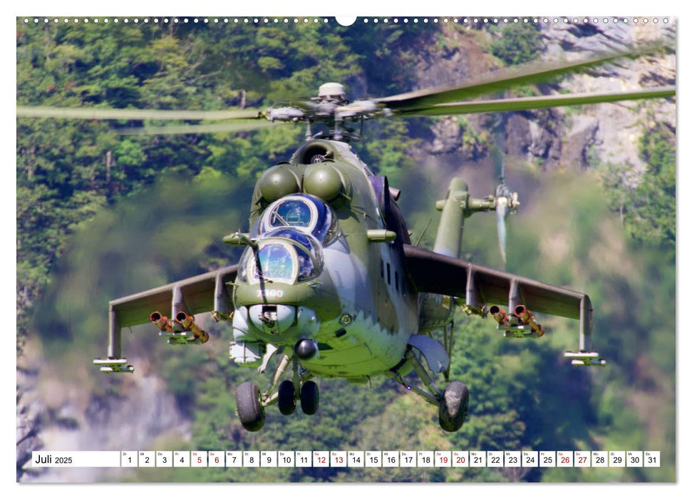 Hubschrauber in Action (CALVENDO Premium Wandkalender 2025)