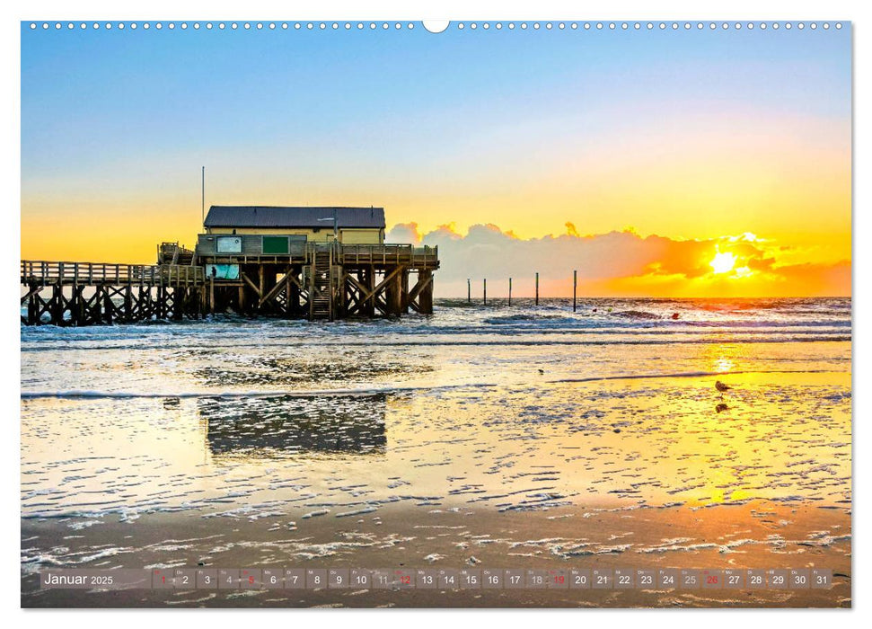 Strandlust Nordsee-Liebe (CALVENDO Premium Wandkalender 2025)