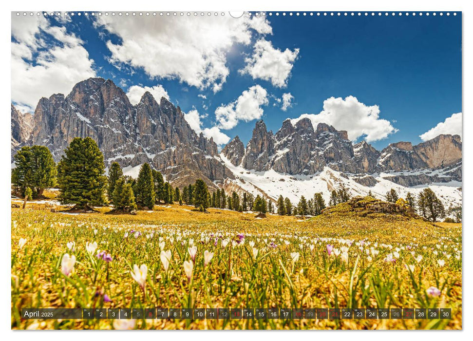 Dolomiten - Traumhafte Berglandschaften (CALVENDO Premium Wandkalender 2025)