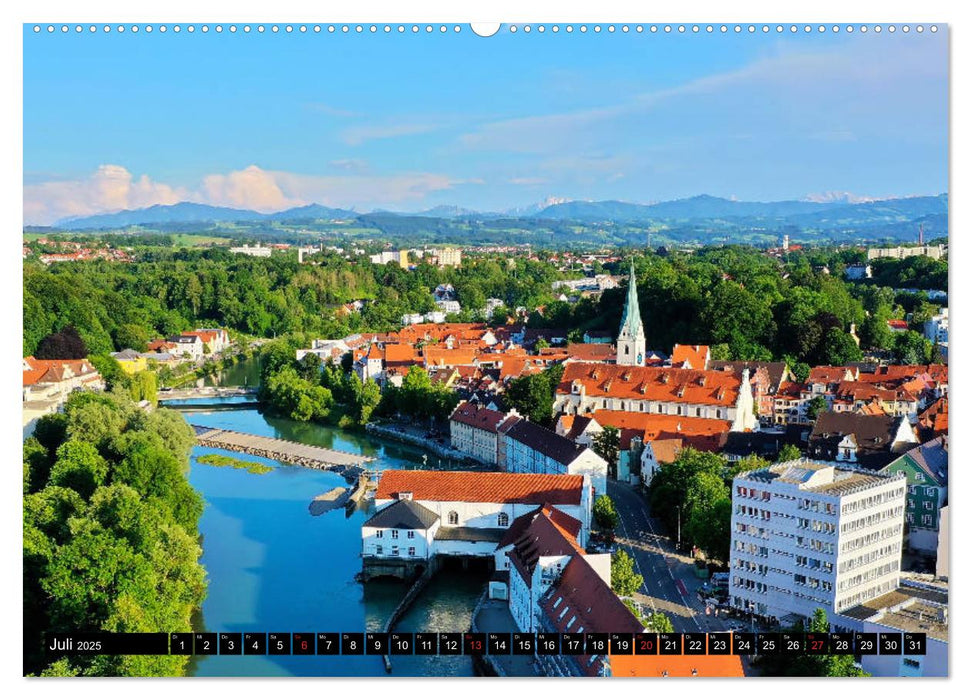 Kempten im Allgäu, die älteste Stadt Deutschlands (CALVENDO Premium Wandkalender 2025)