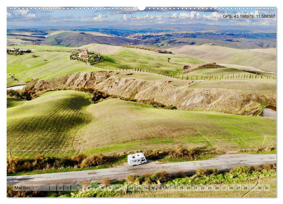 Mit dem Wohnmobil durch Italien (CALVENDO Premium Wandkalender 2025)