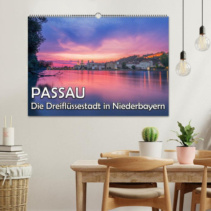 Passau - Die Dreiflüssestadt (CALVENDO Wandkalender 2025)