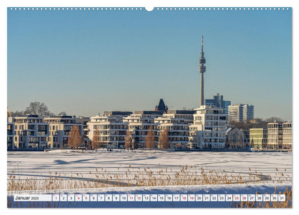 Deutsche Stadtansichten (CALVENDO Premium Wandkalender 2025)