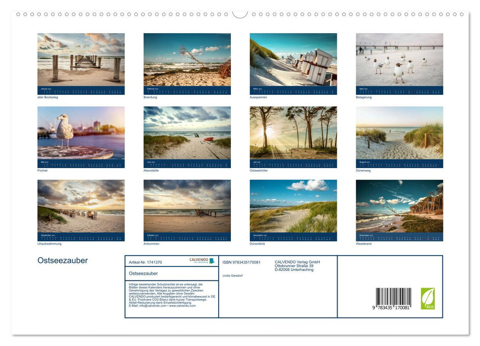 Ostseezauber (CALVENDO Premium Wandkalender 2025)