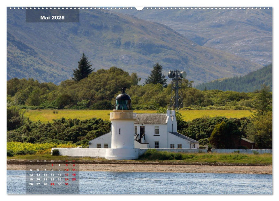 Leuchttürme an Schottlands Westküste (CALVENDO Wandkalender 2025)