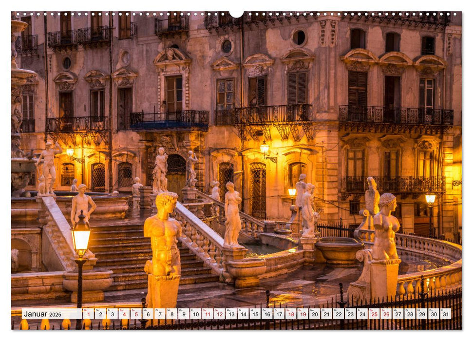 Sizilien - Palermo (CALVENDO Premium Wandkalender 2025)