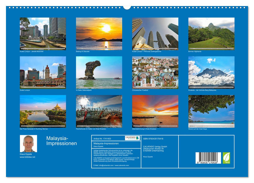 Malaysia-Impressionen (CALVENDO Premium Wandkalender 2025)