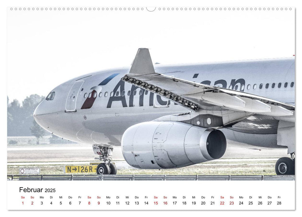 Planespotting am Flughafen München (CALVENDO Premium Wandkalender 2025)