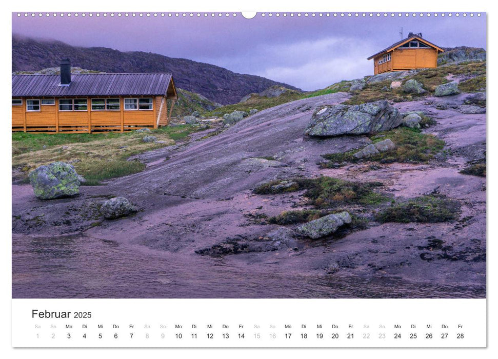 Wilde Hütten Norwegen (CALVENDO Premium Wandkalender 2025)