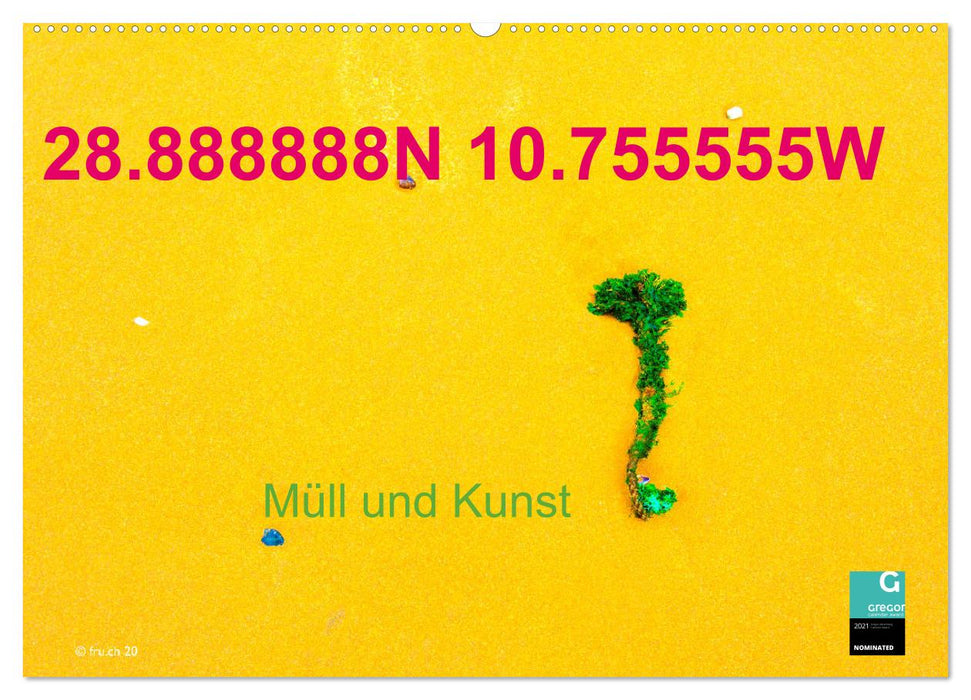 28.888888N 10.755555W Müll und Kunst (CALVENDO Wandkalender 2025)