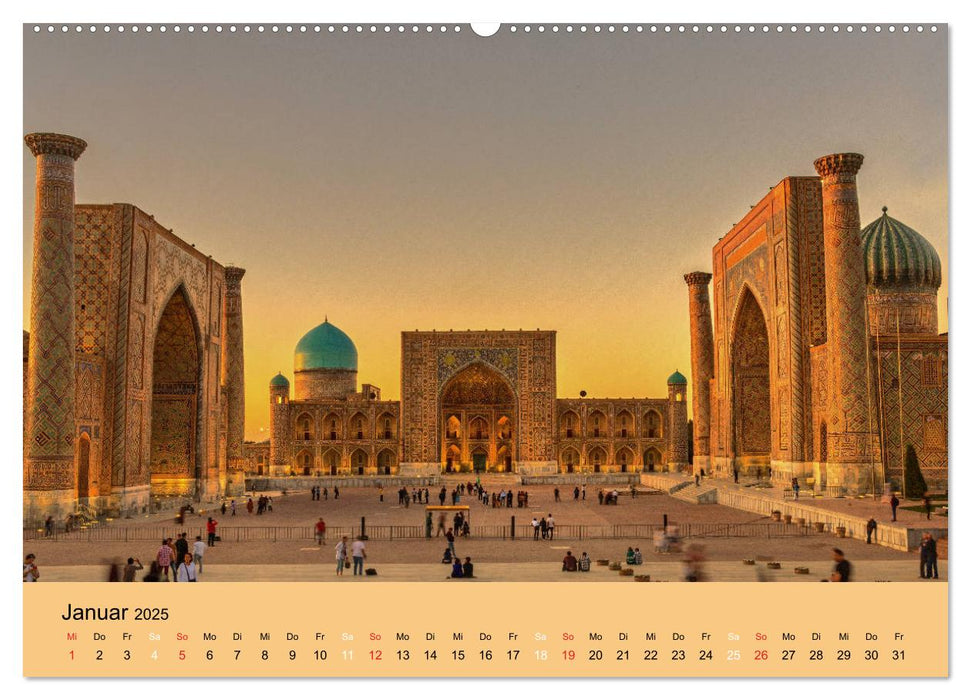 Uzbekistan - märchenhafte Seidenstraße (CALVENDO Premium Wandkalender 2025)