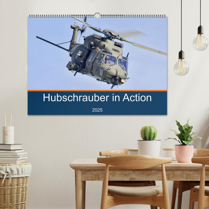 Hubschrauber in Action (CALVENDO Wandkalender 2025)