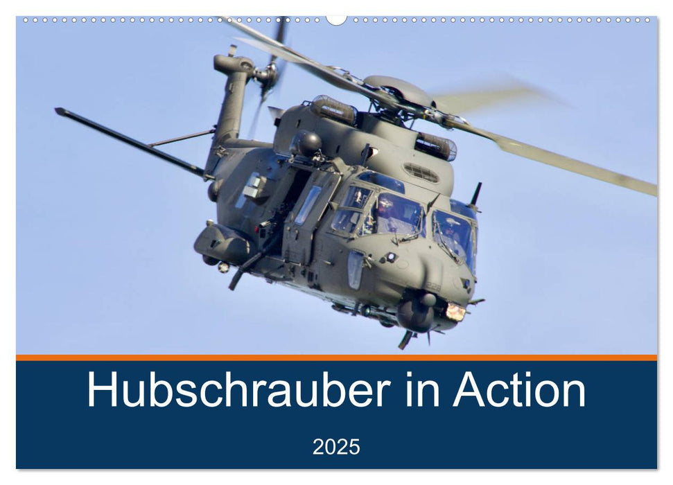 Hubschrauber in Action (CALVENDO Wandkalender 2025)