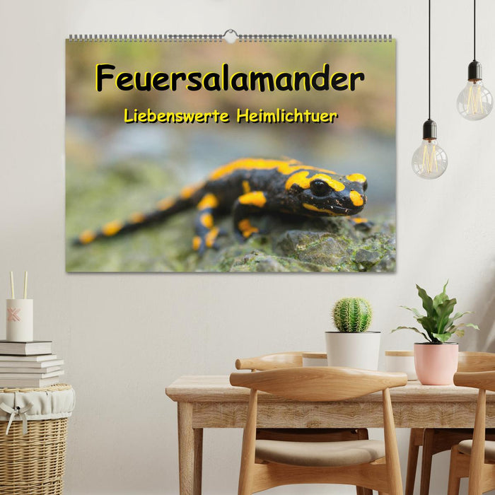 Feuersalamander - Liebenswerte Heimlichtuer (CALVENDO Wandkalender 2025)