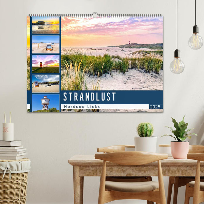 Strandlust Nordsee-Liebe (CALVENDO Wandkalender 2025)