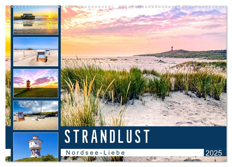 Strandlust Nordsee-Liebe (CALVENDO Wandkalender 2025)