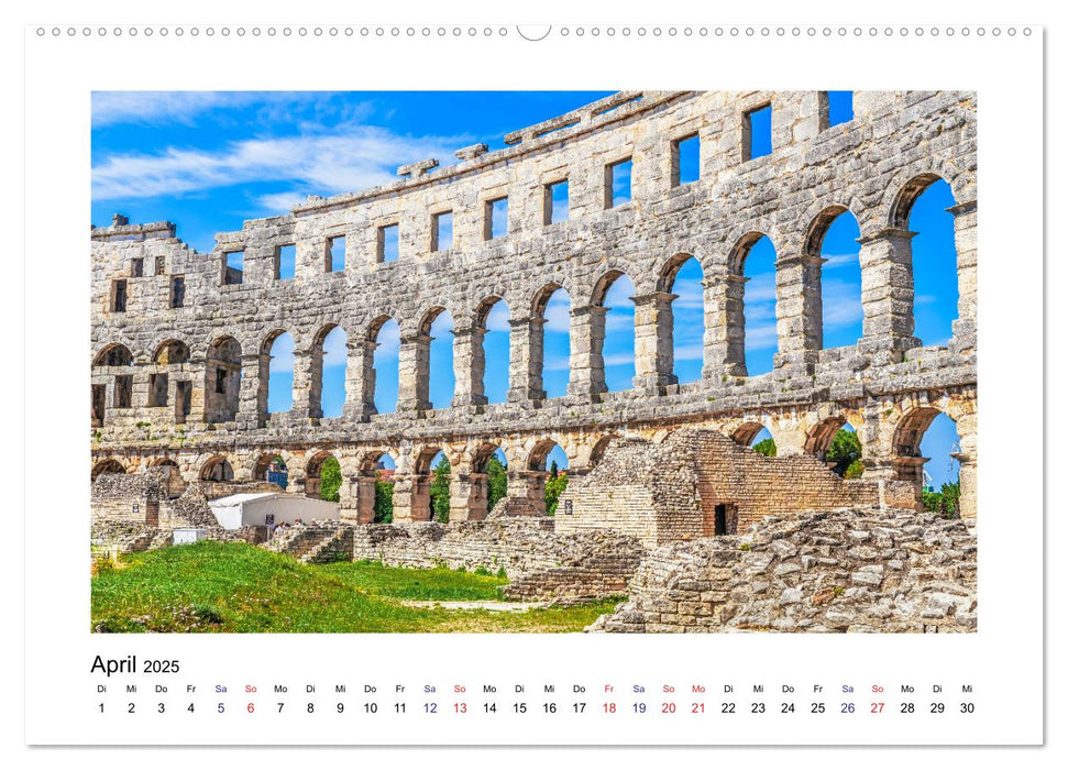 Istrien - Piran • Novigrad • Rovinj • Pula (CALVENDO Premium Wandkalender 2025)