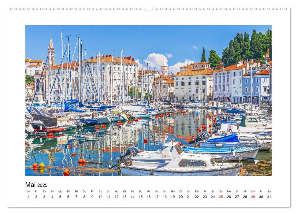 Istrien - Piran • Novigrad • Rovinj • Pula (CALVENDO Premium Wandkalender 2025)