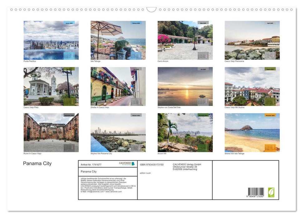 Panama City (CALVENDO Wandkalender 2025)