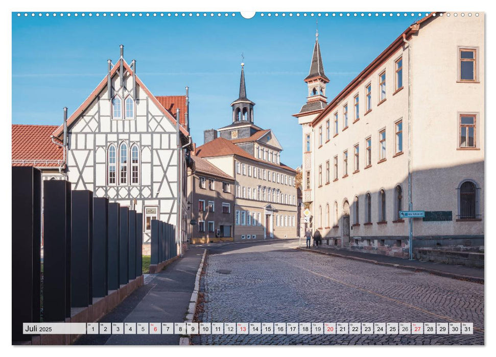 Fachwerk in Schmalkalden (CALVENDO Premium Wandkalender 2025)