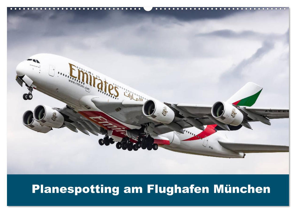 Planespotting am Flughafen München (CALVENDO Wandkalender 2025)