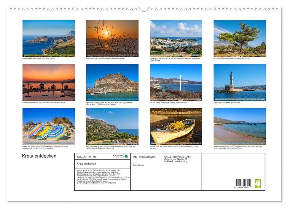 Kreta entdecken (CALVENDO Wandkalender 2025)