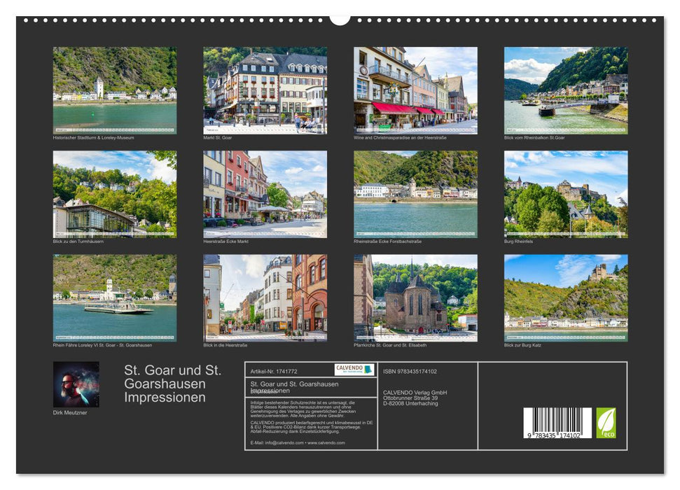 St. Goar und St. Goarshausen Impressionen (CALVENDO Premium Wandkalender 2025)