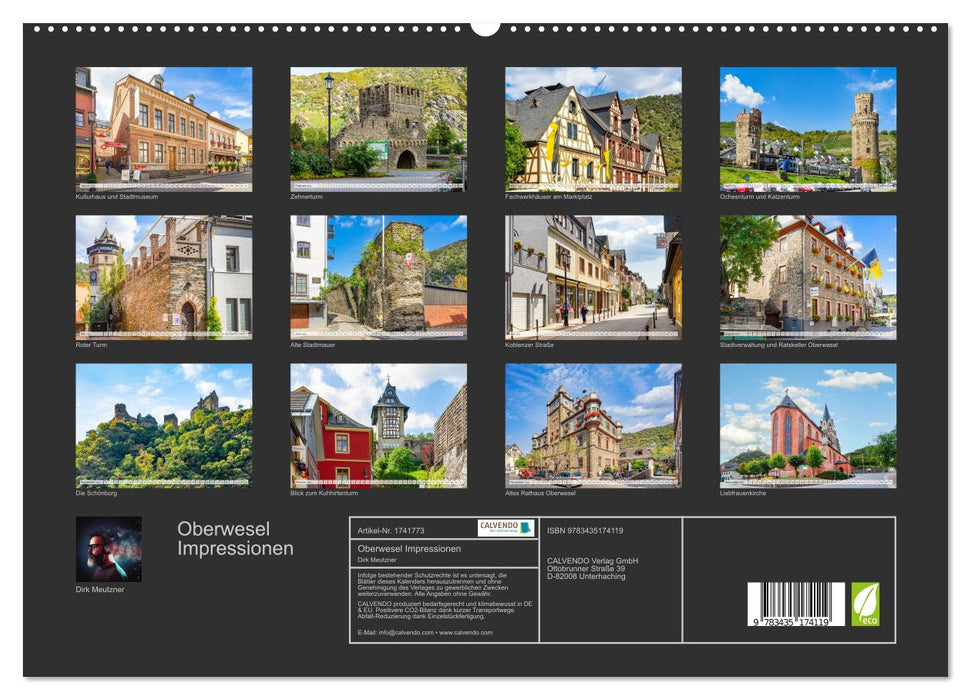 Oberwesel Impressionen (CALVENDO Premium Wandkalender 2025)