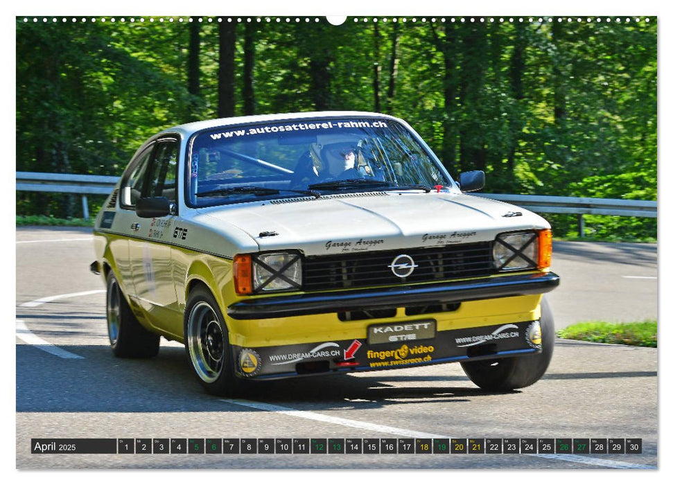 OLDTIMER BERGRENNEN - OPEL AM START (CALVENDO Premium Wandkalender 2025)