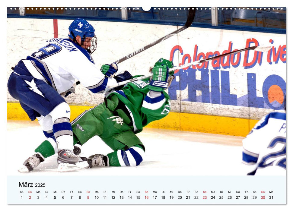 Eishockey. Dynamik, Athletik und Präzision! (CALVENDO Premium Wandkalender 2025)