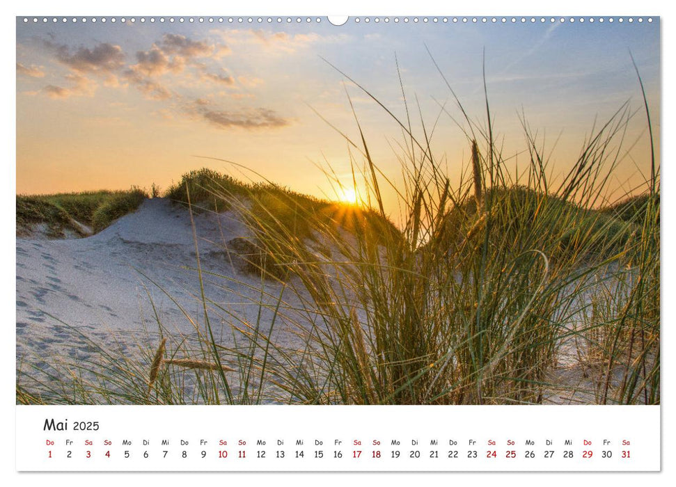 Dünen und Meer Nordseemomente (CALVENDO Premium Wandkalender 2025)