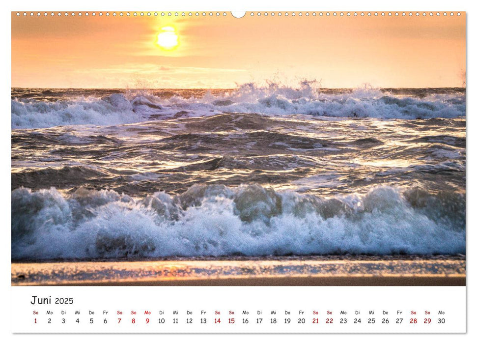 Dünen und Meer Nordseemomente (CALVENDO Premium Wandkalender 2025)