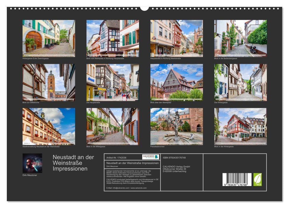 Neustadt an der Weinstraße Impressionen (CALVENDO Premium Wandkalender 2025)