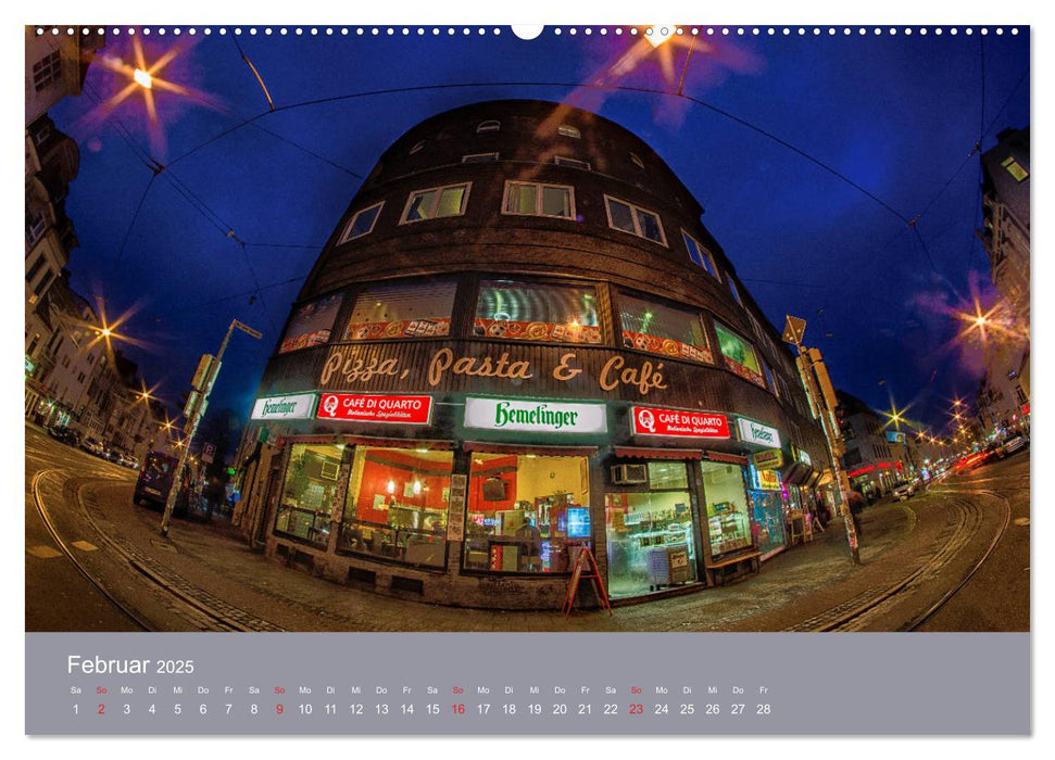 Nachts in Bremen (CALVENDO Wandkalender 2025)