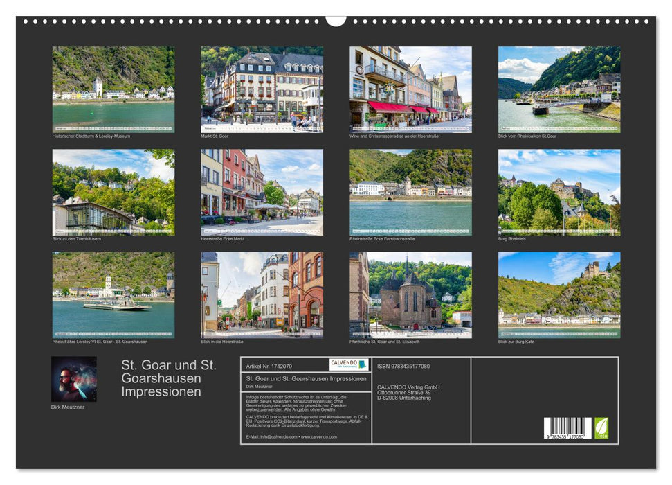 St. Goar und St. Goarshausen Impressionen (CALVENDO Wandkalender 2025)