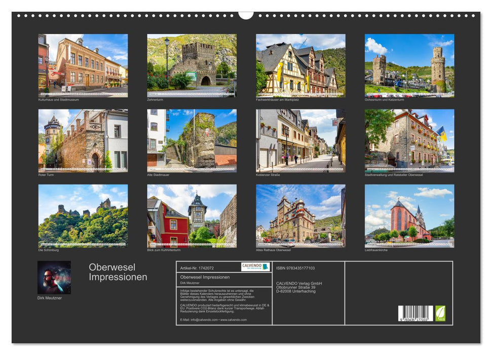 Oberwesel Impressionen (CALVENDO Wandkalender 2025)