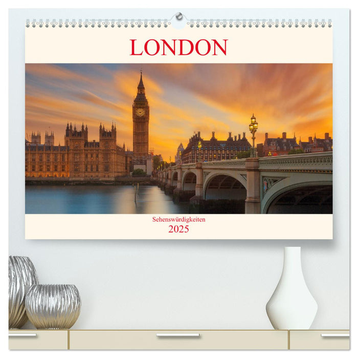 London Sehenswürdigkeiten (CALVENDO Premium Wandkalender 2025)