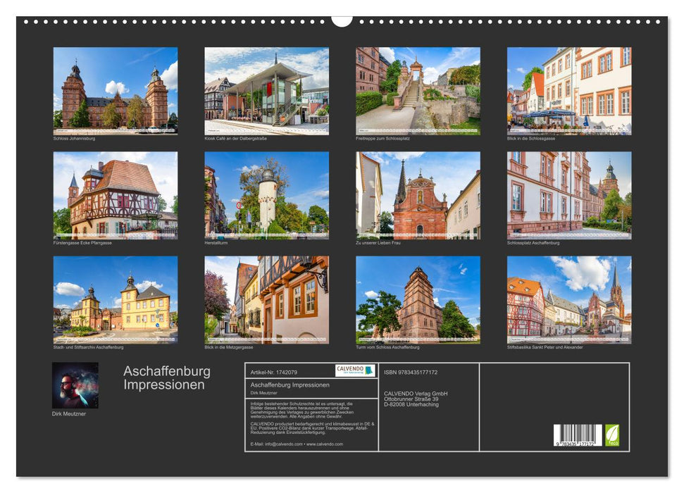 Aschaffenburg Impressionen (CALVENDO Wandkalender 2025)