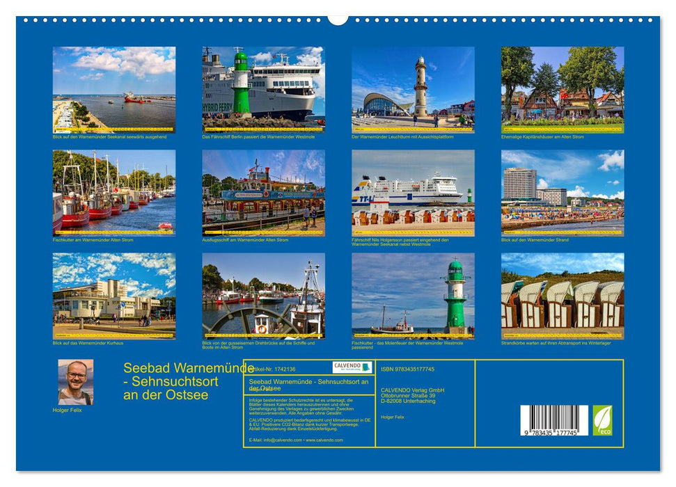 Seebad Warnemünde - Sehnsuchtsort an der Ostsee (CALVENDO Premium Wandkalender 2025)