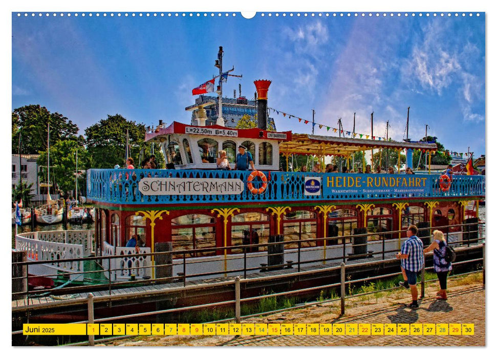 Seebad Warnemünde - Sehnsuchtsort an der Ostsee (CALVENDO Premium Wandkalender 2025)