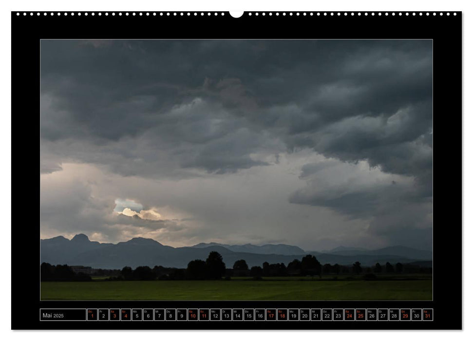 Wolken von morgens bis abends (CALVENDO Premium Wandkalender 2025)