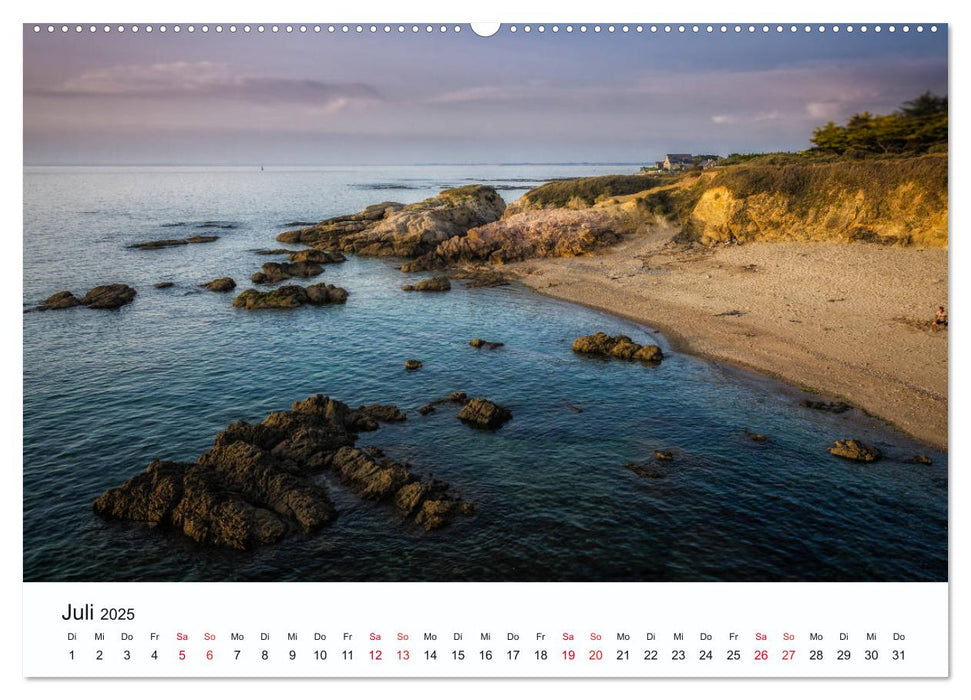 Die wilden Küstenlandschaften der Bretagne (CALVENDO Premium Wandkalender 2025)