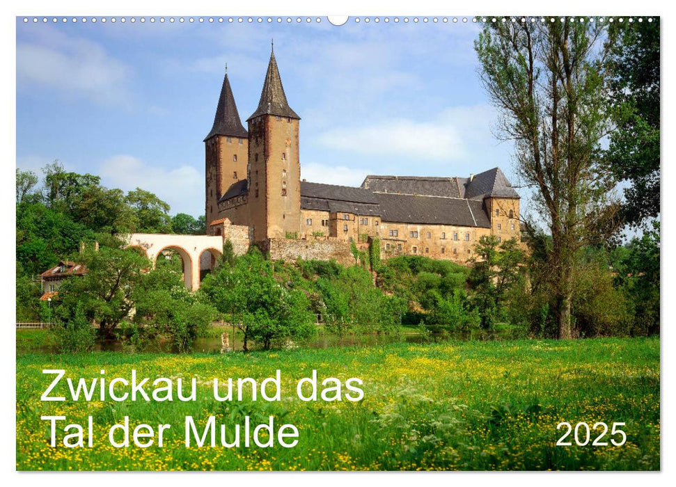 Zwickau und das Tal der Mulde (CALVENDO Wandkalender 2025)