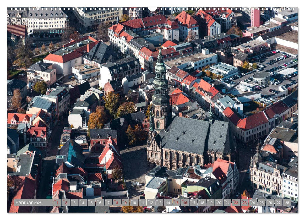 Zwickau und das Tal der Mulde (CALVENDO Wandkalender 2025)