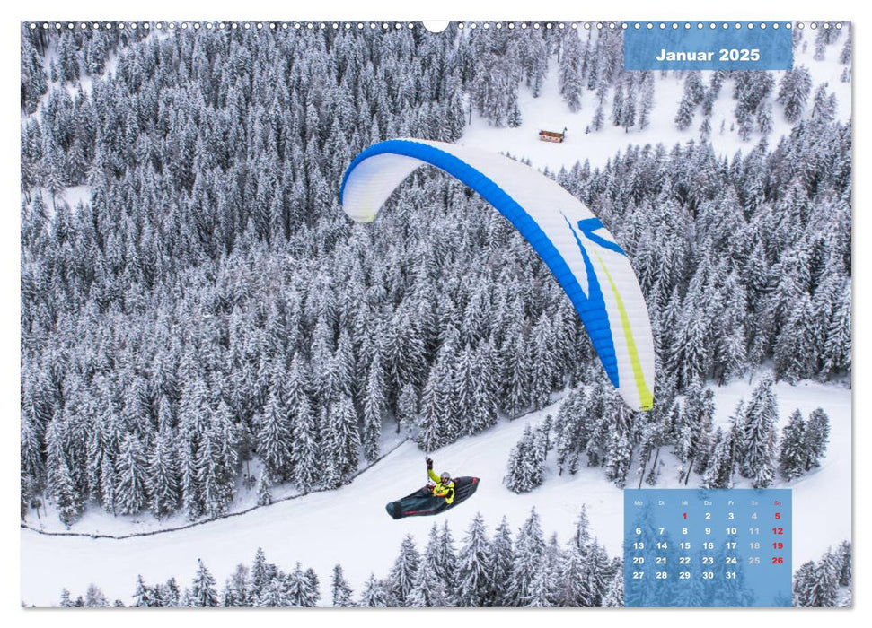 Paragliding - Aufbruch zu neuen Höhenflügen (CALVENDO Wandkalender 2025)