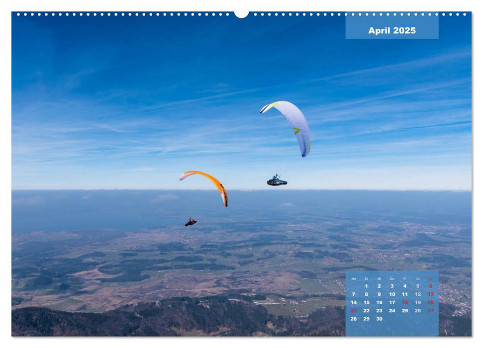 Paragliding - Aufbruch zu neuen Höhenflügen (CALVENDO Wandkalender 2025)