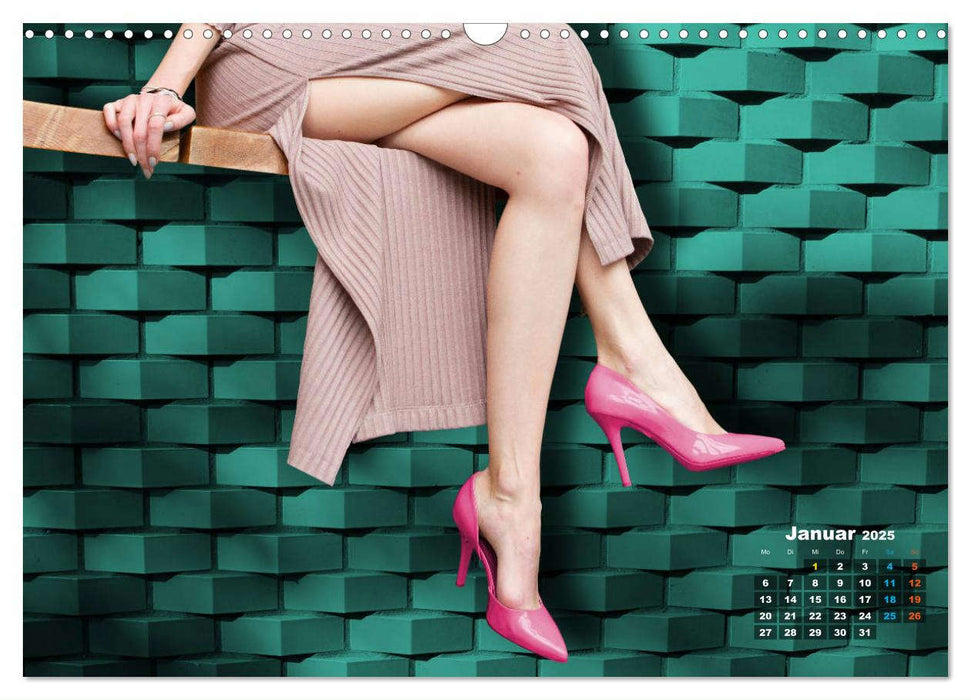 High Heels - Hohe Absätze machen lange Beine (CALVENDO Wandkalender 2025)